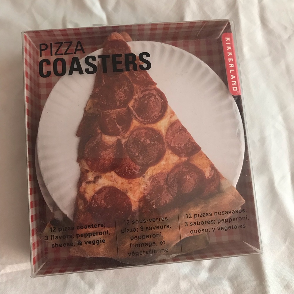 Pizza coasters